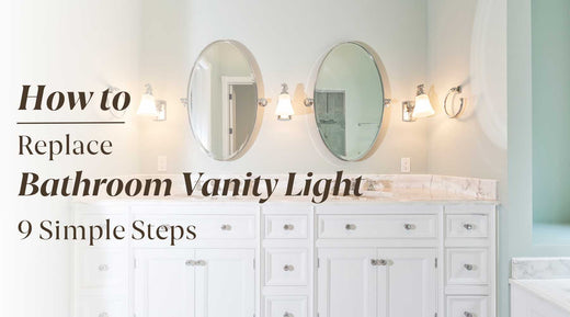 how to replace bathroom vanity light