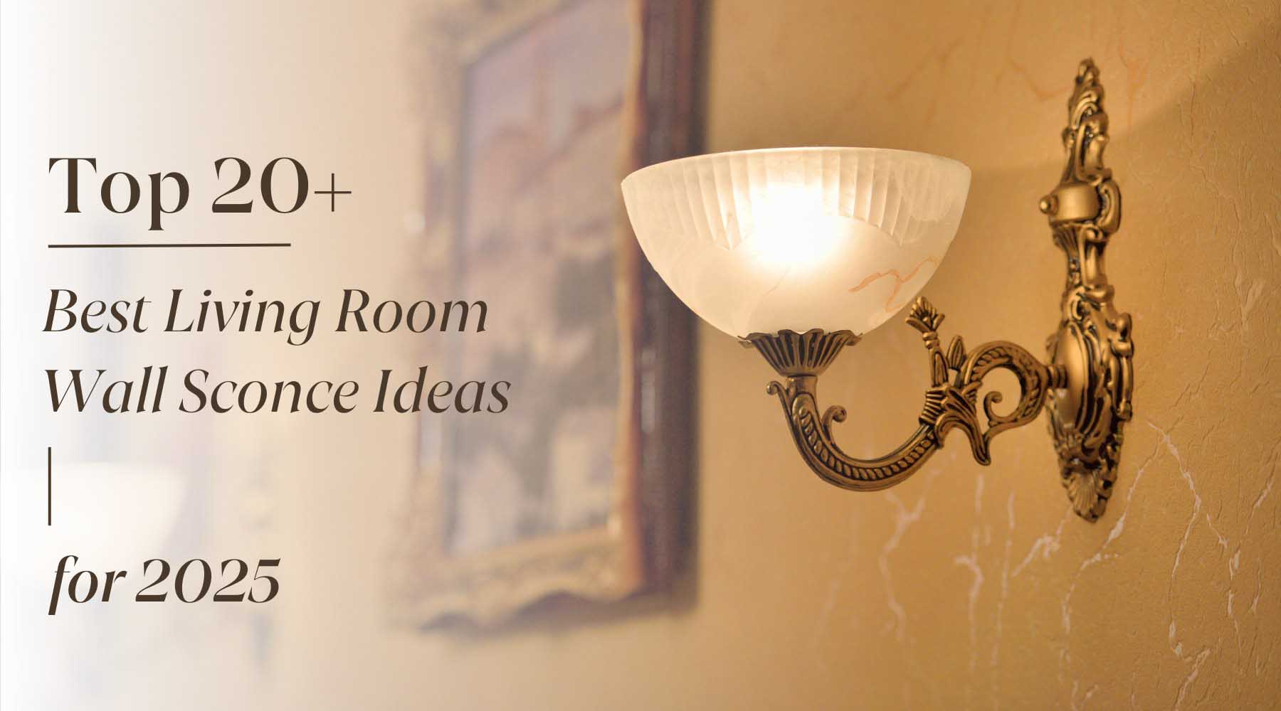 living room wall sconce ideas