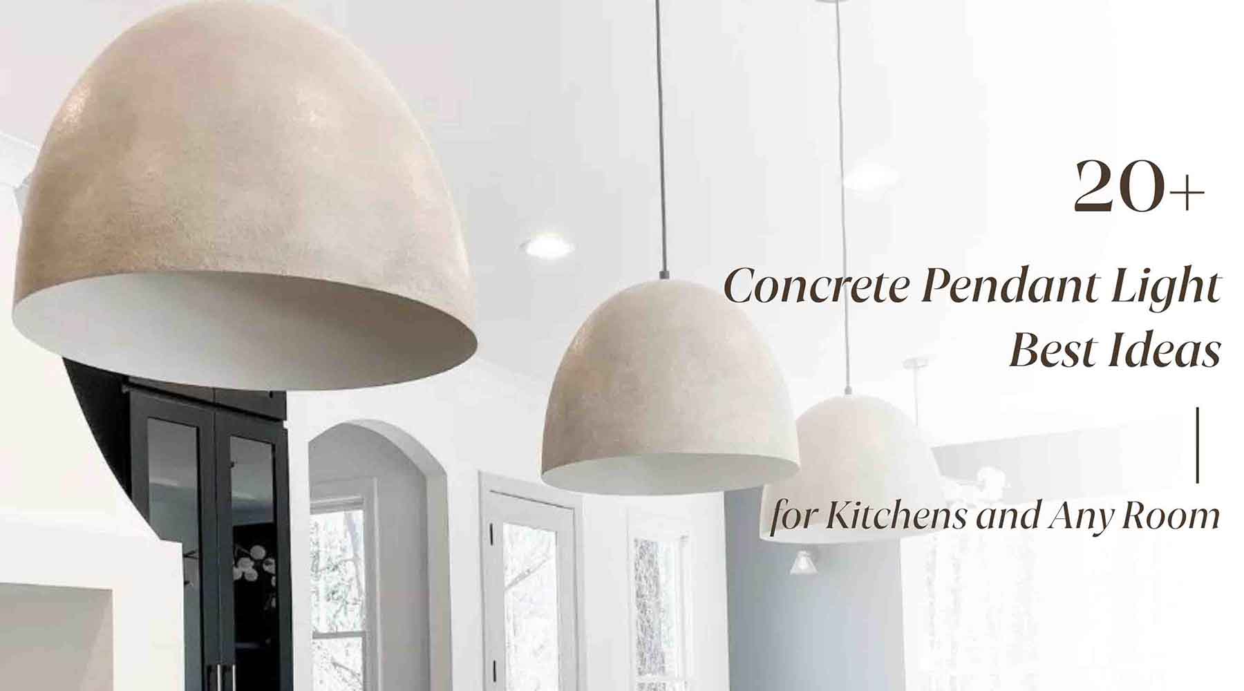 concrete pendant light