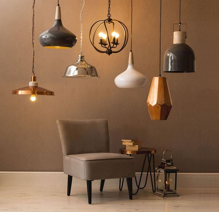 copper pendant light