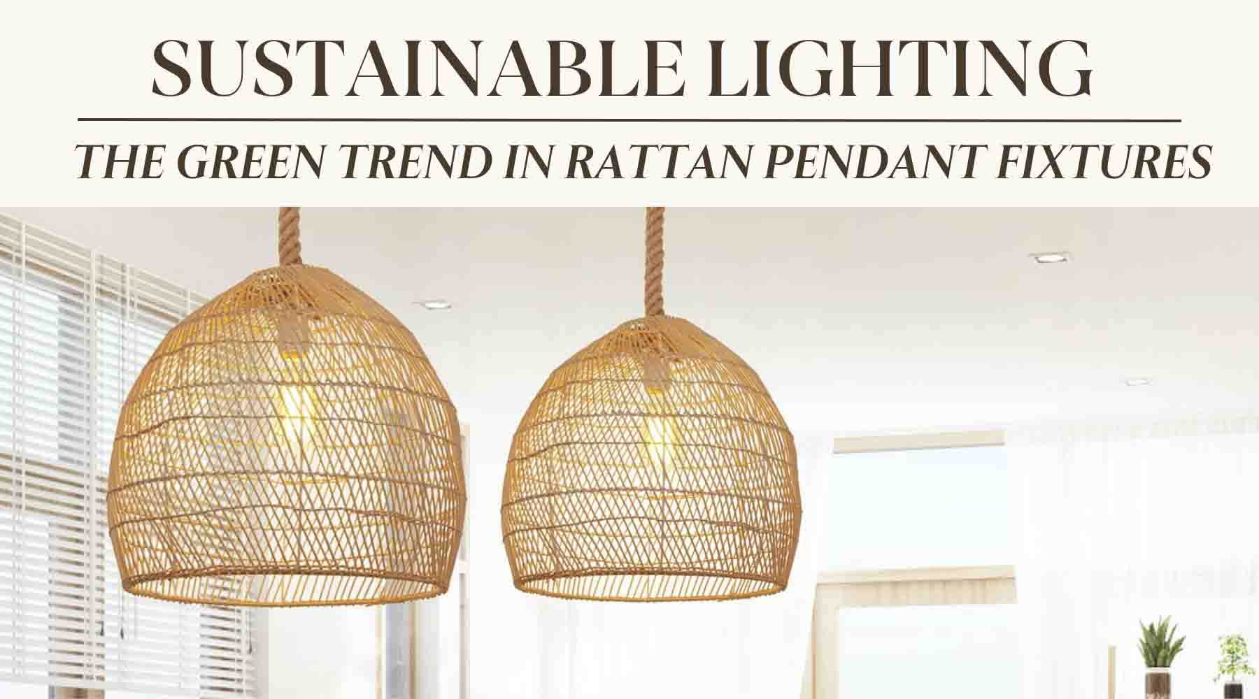 Rattan Pendant Fixtures: Embracing Sustainable Lighting Trends