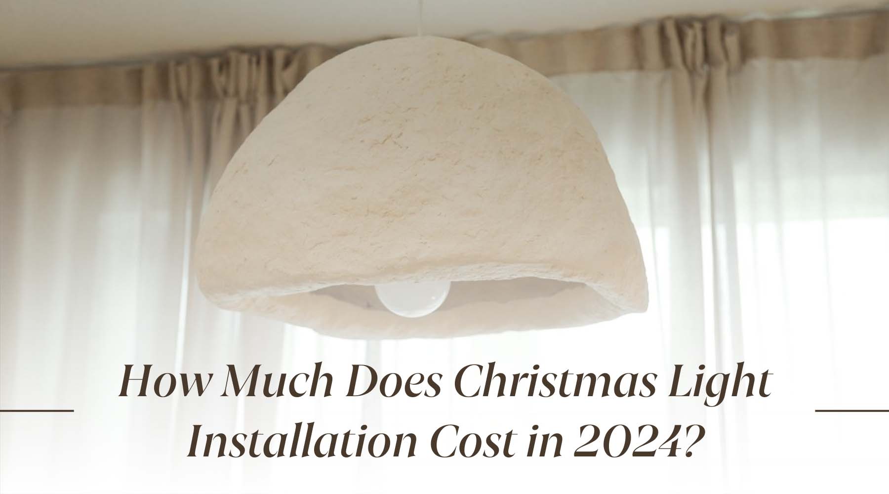 how much does christmas light installation cost