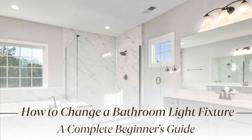 how to change a bathroom light fixture