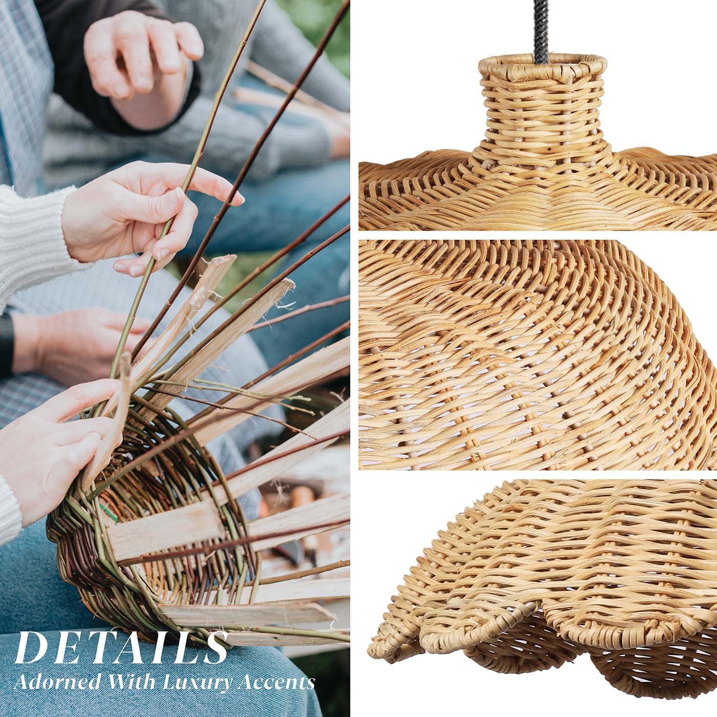 Outdoor Aurelia Rattan Pendant Light