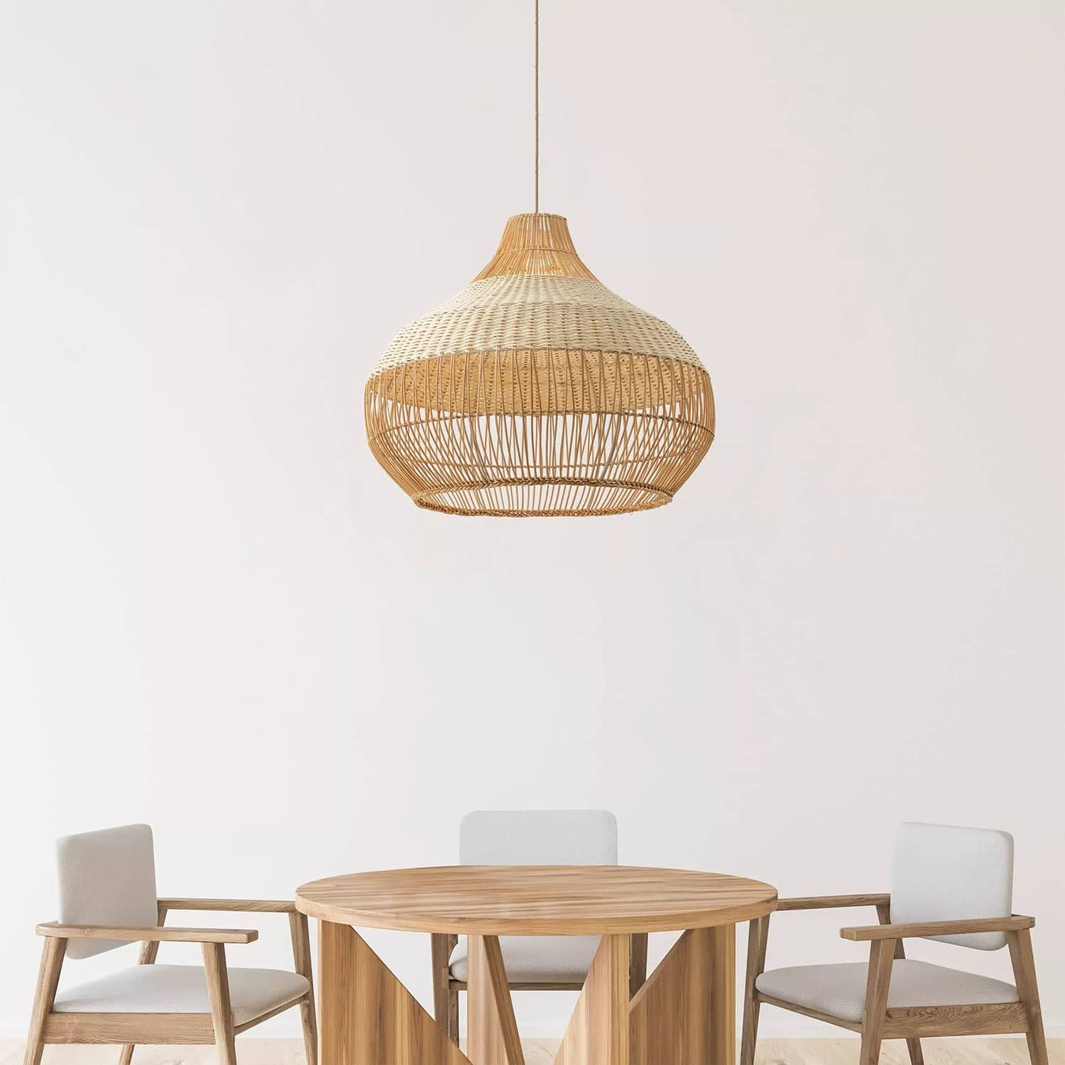 Beatrice Dome Rattan Pendant Light