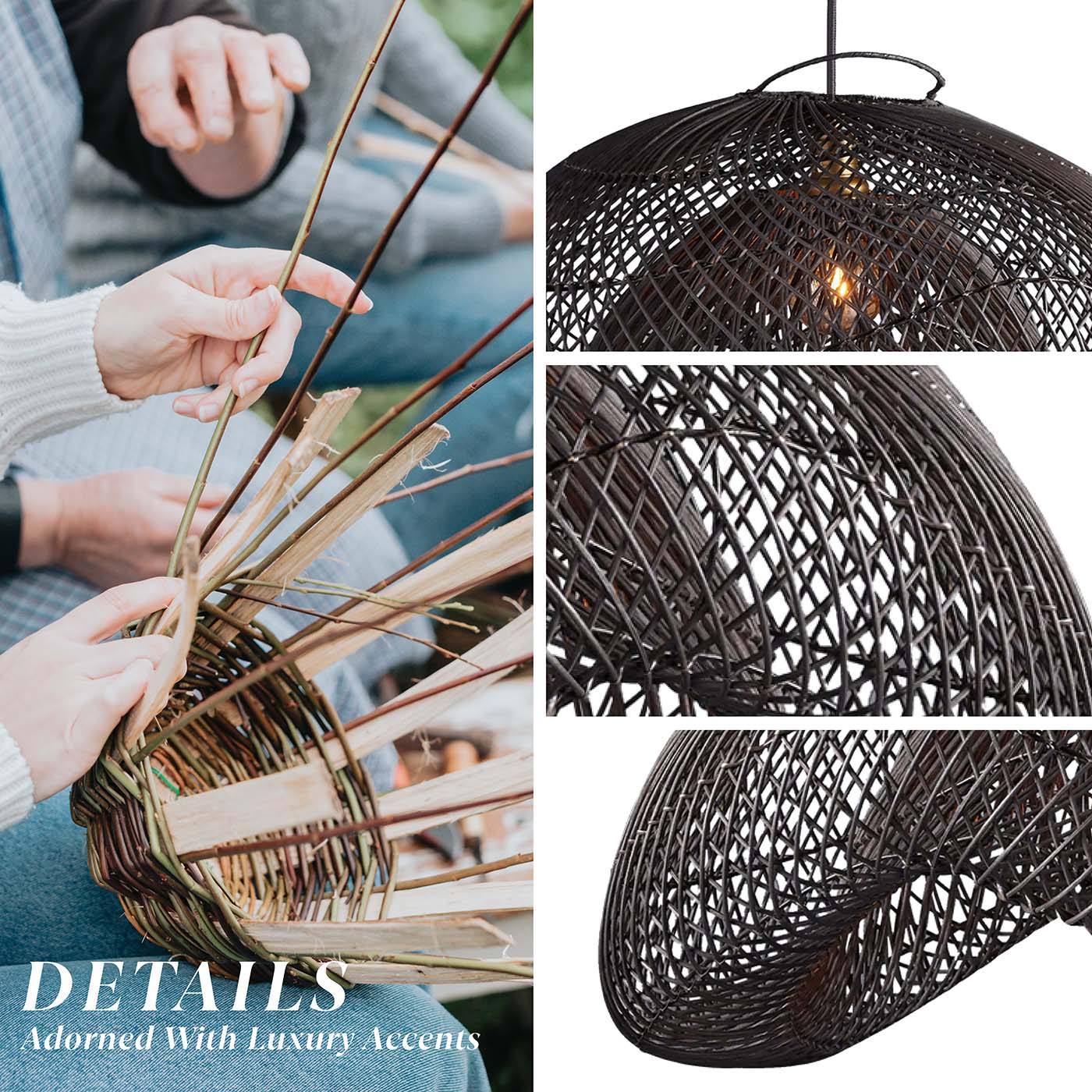 Outdoor Lucian Rattan Pendant Light