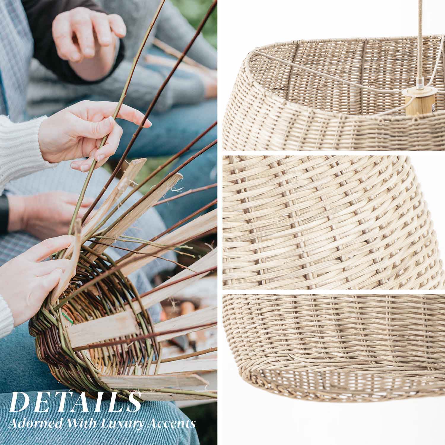 Angelo Rattan Pendant Light