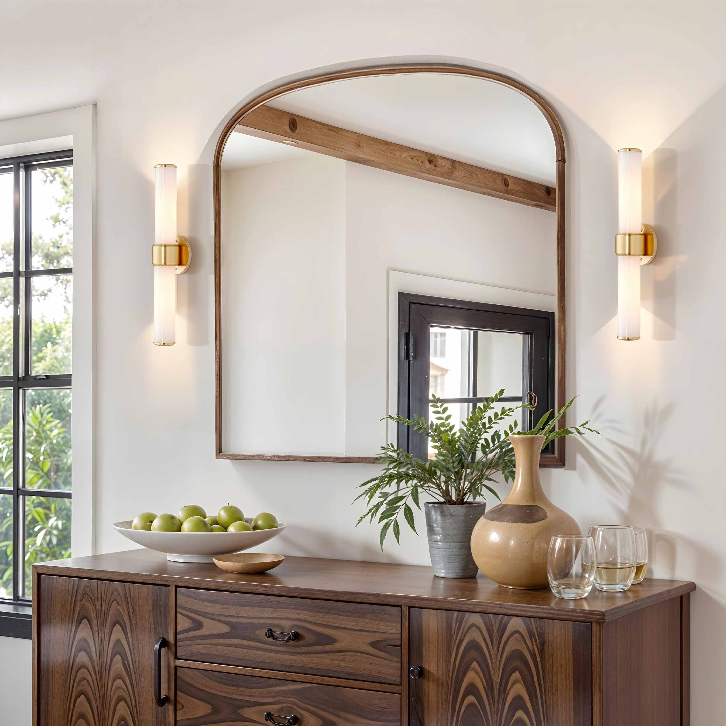 Saber Double Glass Sconce