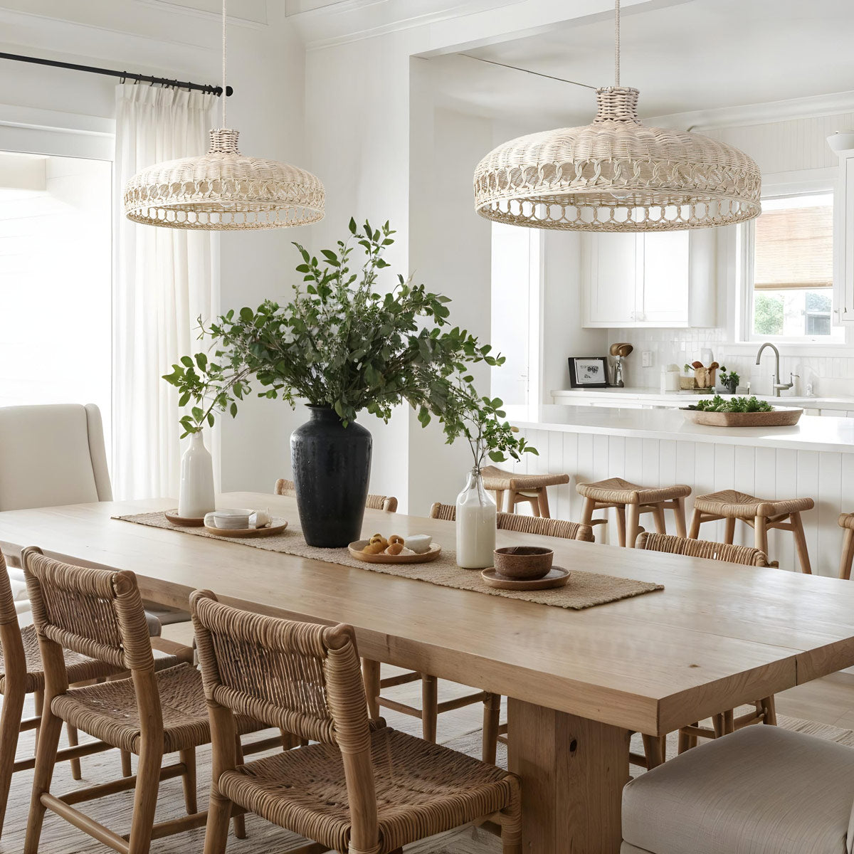 Verona Rattan Pendant Light