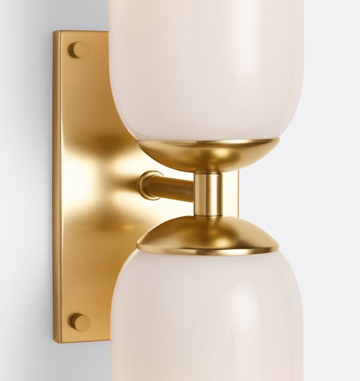 Glass Double Wall Sconces