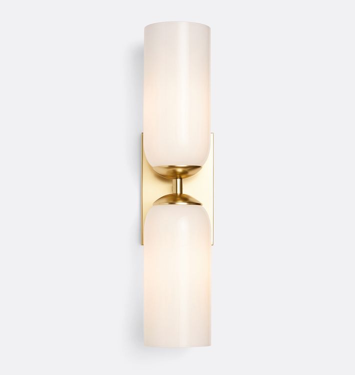 Glass Double Wall Sconces